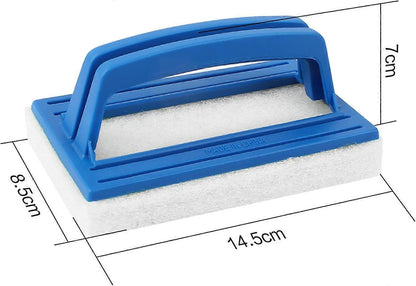 Pieces Pool Wall Brush, Sponge Pool Scrubbing Brush Soft Hot Tub Cleaning Brush Pool Sponge Cleaner with Handle (White) - Image 5