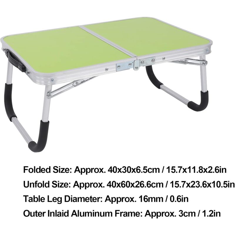 Folding camping table, short folding camping table, small portable camping table, aluminum alloy, ultra-light, compact, thickened camping table - Image 2