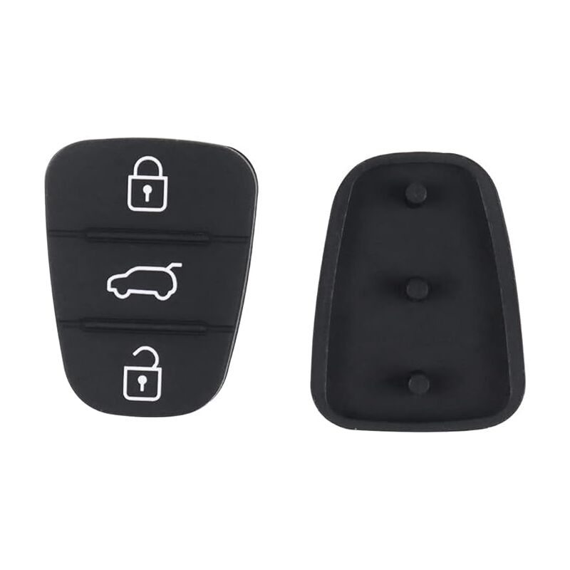 2pcs Silicone Key Case Compatible with Kia Sportage Cee'd Picanto Rio & Hyundai i10 i20 i30 ix20 ix35 - 3 Buttons Remote Control Cover - Image 3