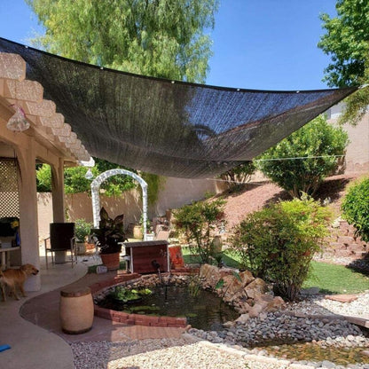 Sunshade Net 8 Brackets 85% Reinforced Thick Sun Sail, Windproof Net for Greenhouse with Eyelets, for Plant Protection/Greenhouse/Garden/Pergola (3x - Image 5