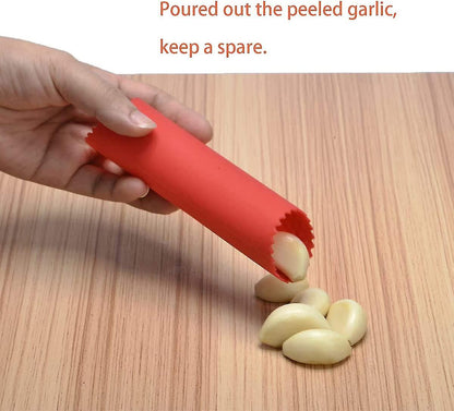 Garlic Peeler, 2 Pieces Garlic Roller Peeler Kitchen Gadgets Black - Image 5