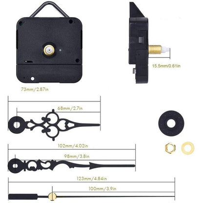 Quartz DIY Wall Clock Movement Mechanism Battery Operated DIY Repair Parts..DEBUNS - Image 2