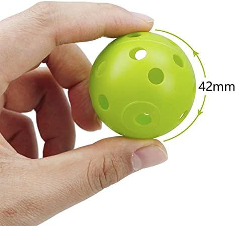 12-Pack Golf Practice Balls, Hollow Practice Balls with Airflow, 42mm Plastic Golf Balls, for Swing Training, Driving Range, Home Use - Image 2
