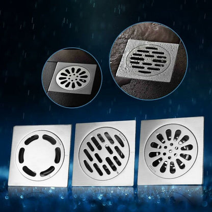 Thick Stainless Steel Floor Drain Anti-odor Square Shower Drain for Bathroom 100 100mm (Style : 3) - Image 5