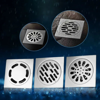 Thick Stainless Steel Floor Drain Anti-odor Square Shower Drain for Bathroom 100 100mm (Style : 3) - Image 5