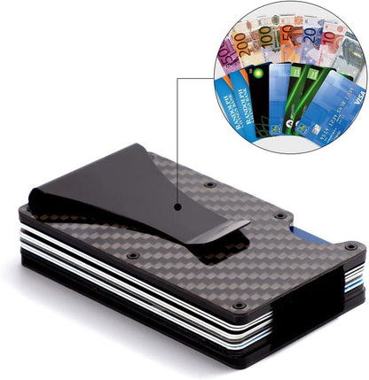 Best selling product!!! Carbon fiber RFID Card holder Black - Christmas gift One size - Image 5