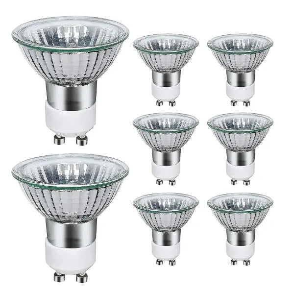 8-pack GU10 halogen bulbs 35W 220V warm white 2800K