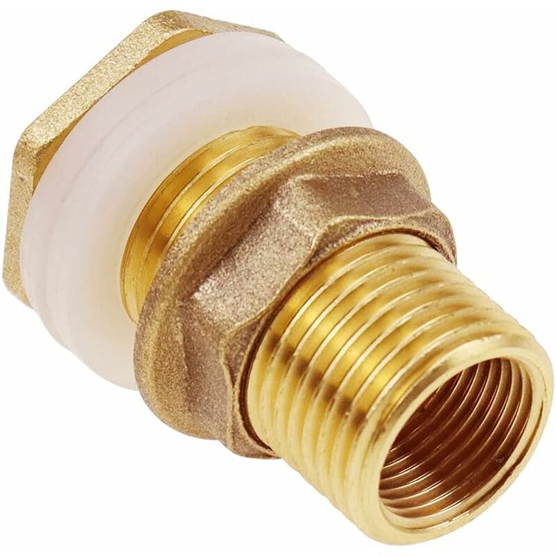 St Water Feed-through 4.2cm 1/2\" Brass Water Connection for Faucet / Barrel / Rainwater Tanks - Image 3