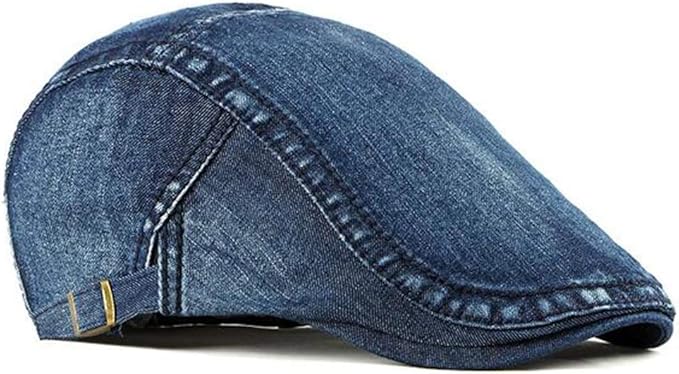 2-Pack Men's Denim Cotton Newsboy Cap Ivy Gatsby Driving Hunting Cabbie Hats - Image 4