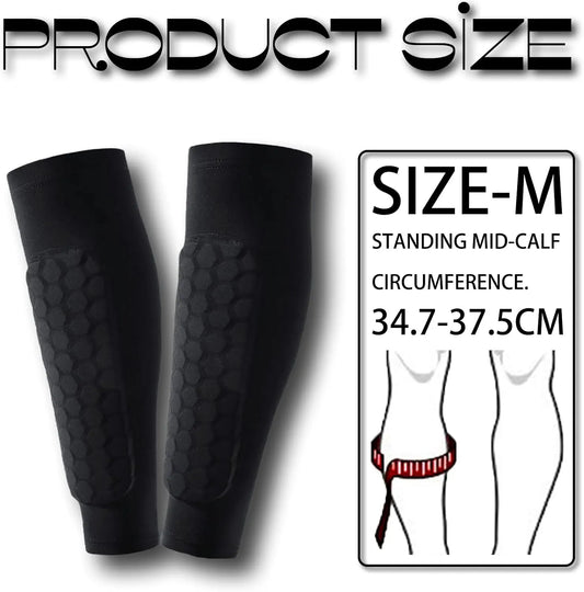 Children's Leather Pads, Ski Pads, Football Pads, Calf Protection, Football Equipment Pad Teenager Unisex Breathable Pads Protect Athletics, 1 Pair - Image 2