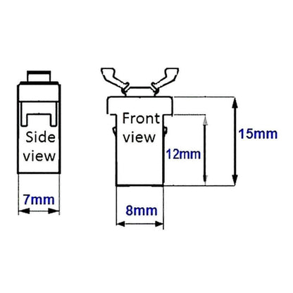 4pcs/set Replacement Car Sunglasses Holder Upper Console Latch for Most Trash Fk - Image 4