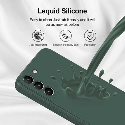 Samsung S23 Rubberized Matte Green Case Camera Protection Liquid - Green - Image 4