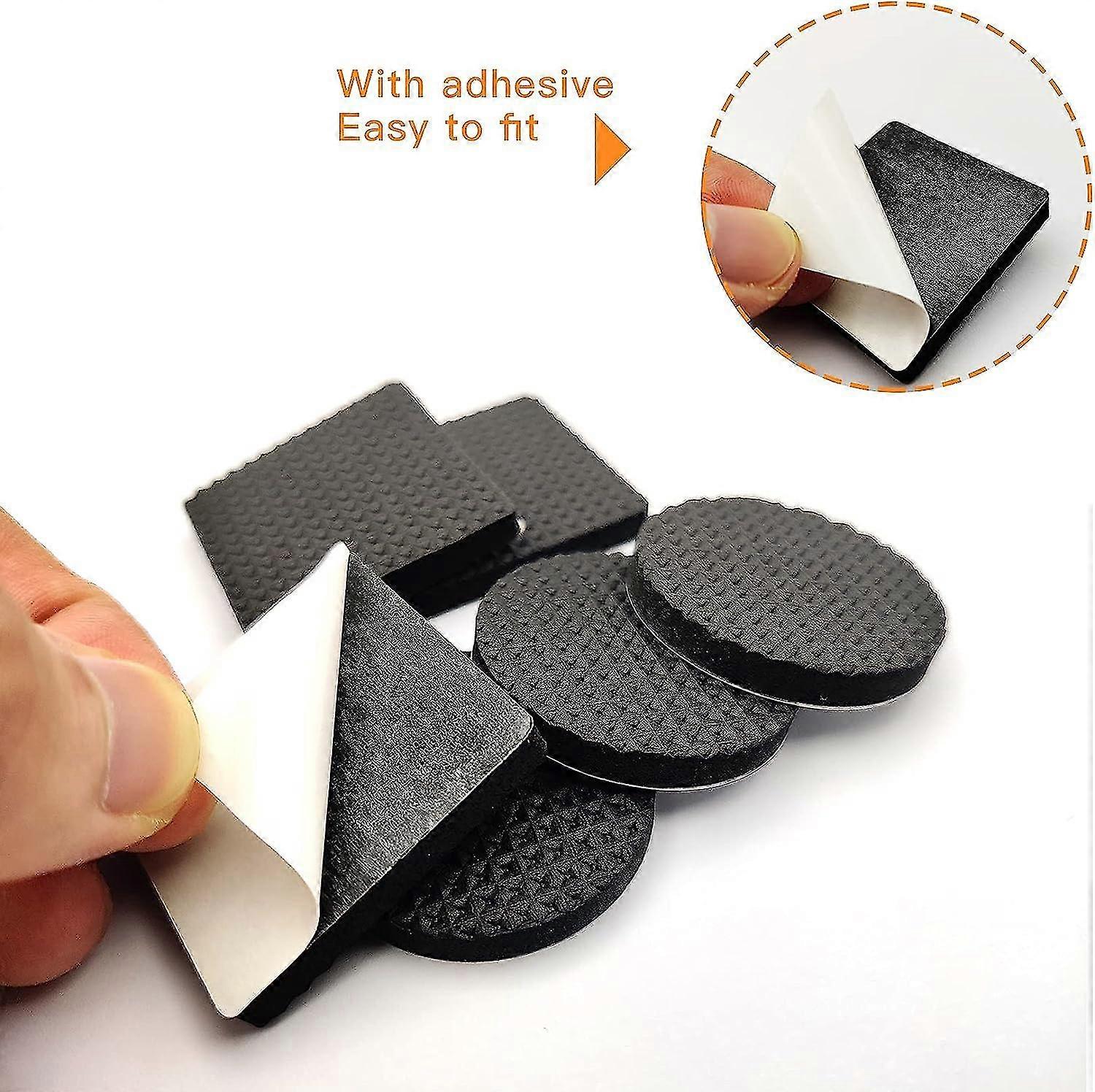 60 pieces non-slip rubber pads, self-adhesive rubber furniture protectors, protective pads for wooden floors, tables, chairs, bed legs - Image 3