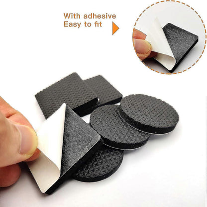 60 pieces non-slip rubber pads, self-adhesive rubber furniture protectors, protective pads for wooden floors, tables, chairs, bed legs - Image 3
