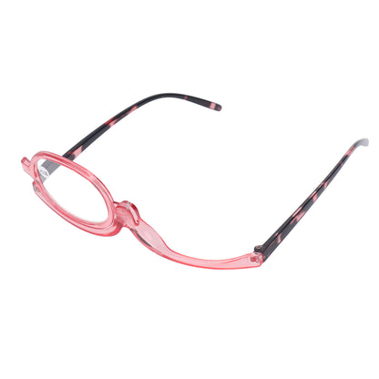 Makeup Glasses Lightweight Foldable Rotating Single Lens Women Magnifying Cosmetic Glasses, Pink, +3.00 - Image 6