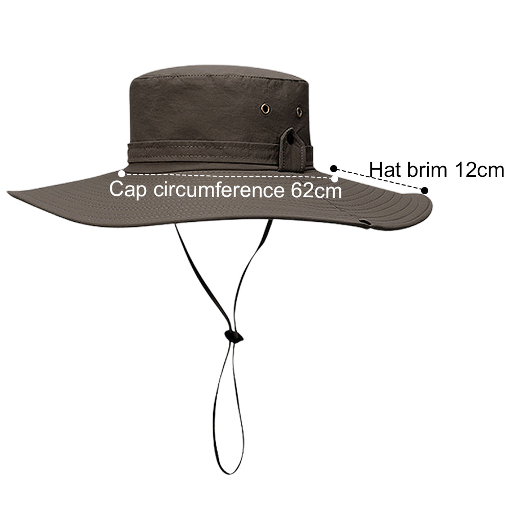 Sun Hats with UV Protection, Wide Brim Cap for Hiking and Safari - Image 2