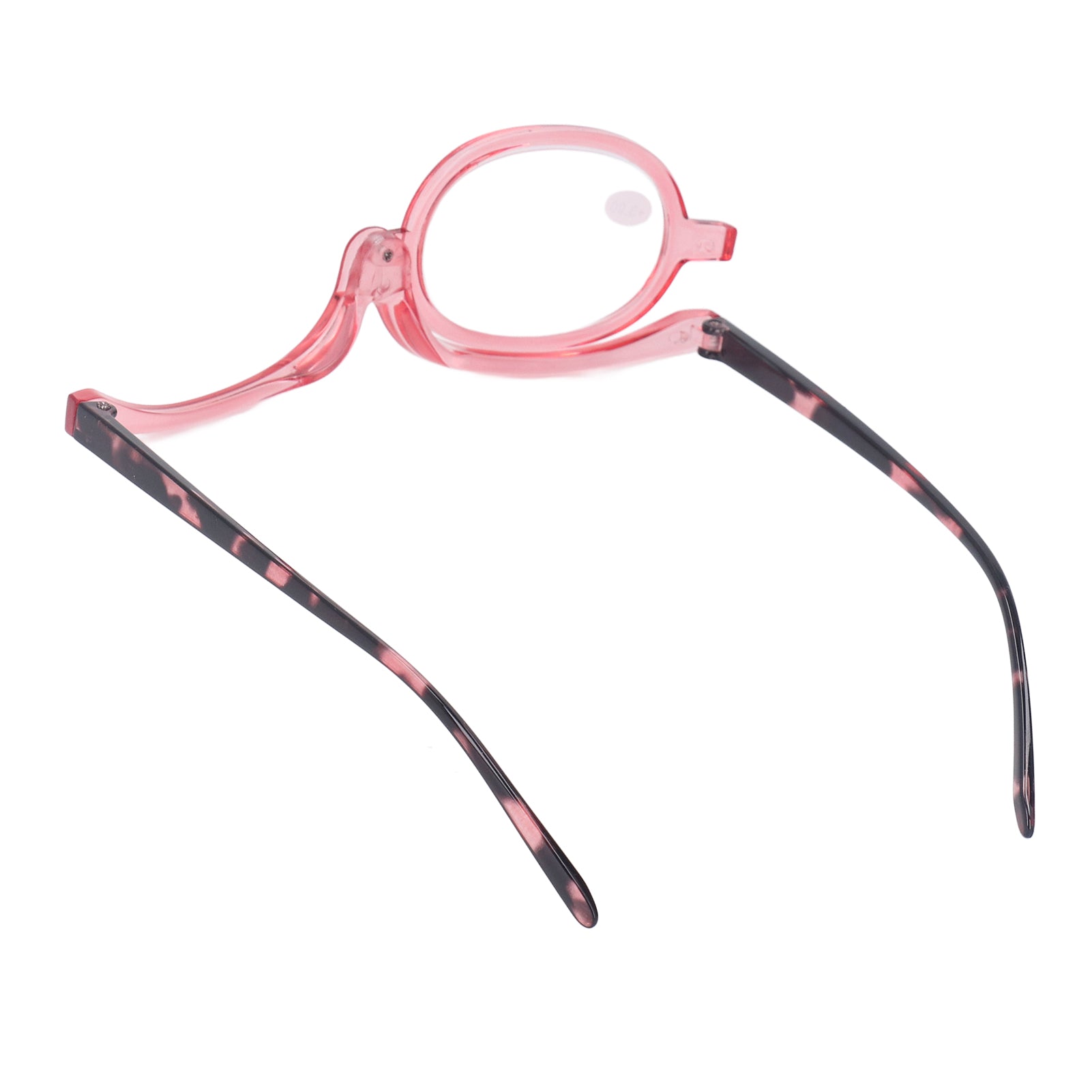 Makeup Glasses Lightweight Foldable Rotating Single Lens Women Magnifying Cosmetic Glasses, Pink, +3.00 - Image 5