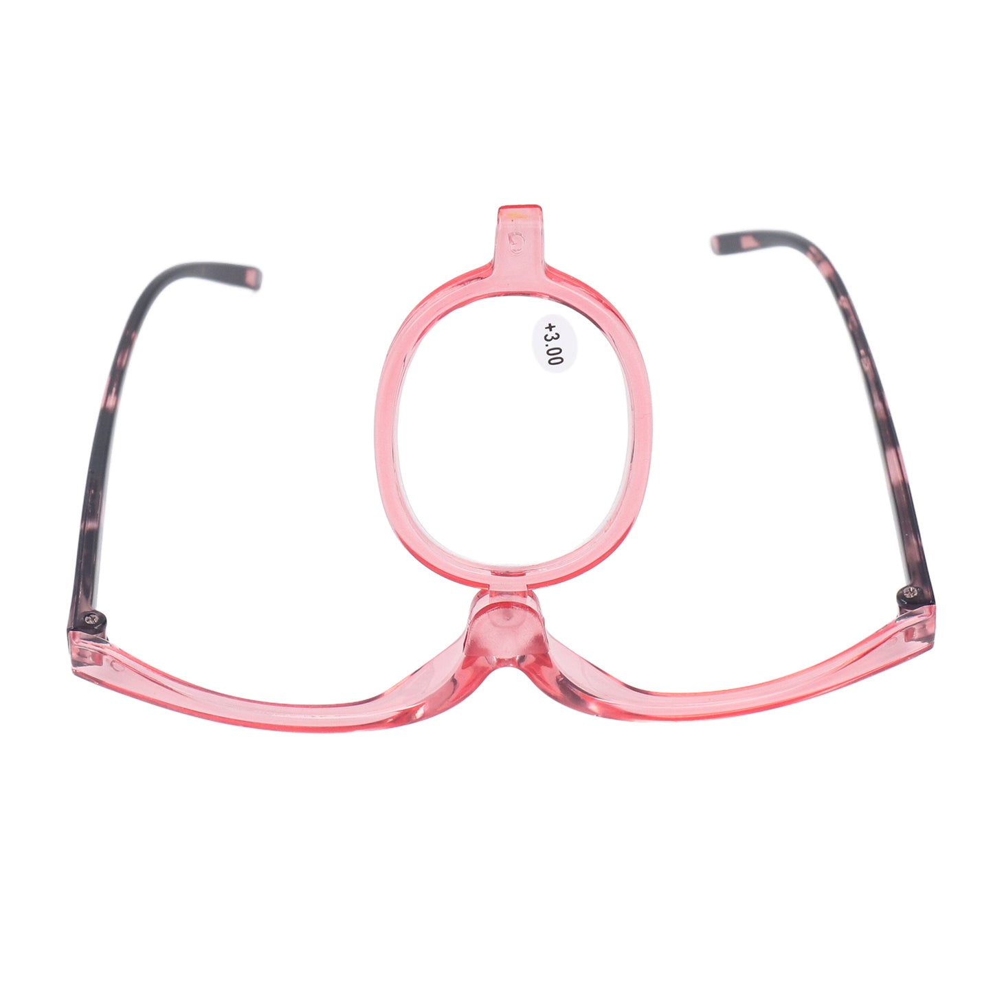 Makeup Glasses Lightweight Foldable Rotating Single Lens Women Magnifying Cosmetic Glasses, Pink, +3.00 - Image 7