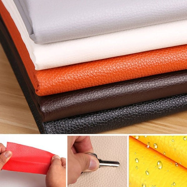 Self-Adhesive Leather Fix Repair Patch Stick Sofa Repairing Sub - Perfect Red 35*137CM - Image 4