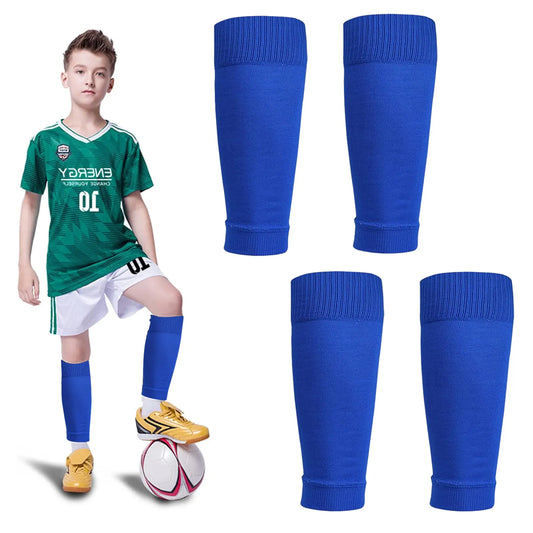 Football Socks Sleeves Football Shin Guards Sleeves, Shin Guards Grip Socks Leg Sock Sleeve for Unisex Children, Youth - Image 2