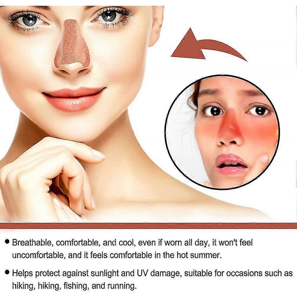 24 pcs Sunscreen Nose Patch UV Protection Nose Cover Sports Outdoor Skin-friendly Sun Nose Sticker - Image 3