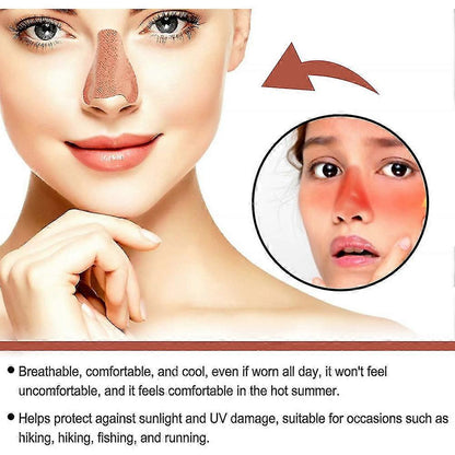 24 pcs Sunscreen Nose Patch UV Protection Nose Cover Sports Outdoor Skin-friendly Sun Nose Sticker - Image 3