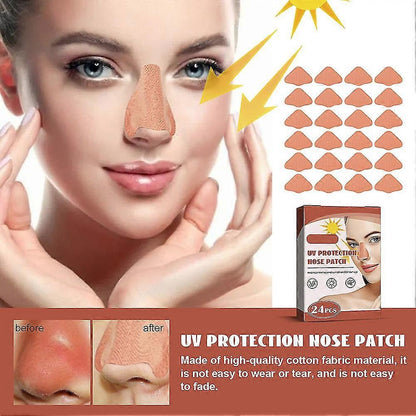 24 pcs Sunscreen Nose Patch UV Protection Nose Cover Sports Outdoor Skin-friendly Sun Nose Sticker - Image 4