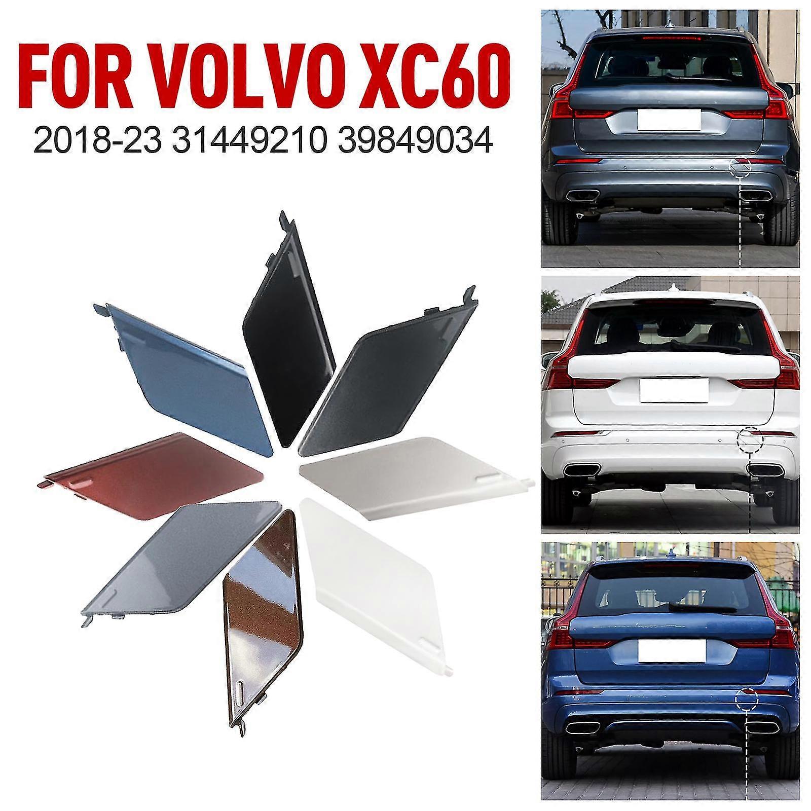Rear Bumper Towbar Hatch, Eye Cover, Cover Compatible with VOLVO XC60 2018-23 39849034 31449210 Agate Black - Image 5