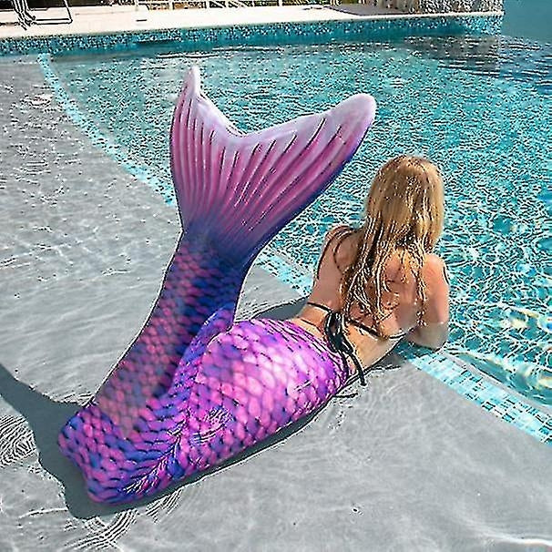 Children's Durable Mermaid Tail for Swimming, Monofin Included - Perfect Purple Adult XL - Image 5