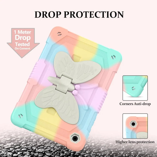 Butterfly Shockproof Hybrid Case Compatible with Samsung Galaxy Tab A9 Plus 463 - Image 2