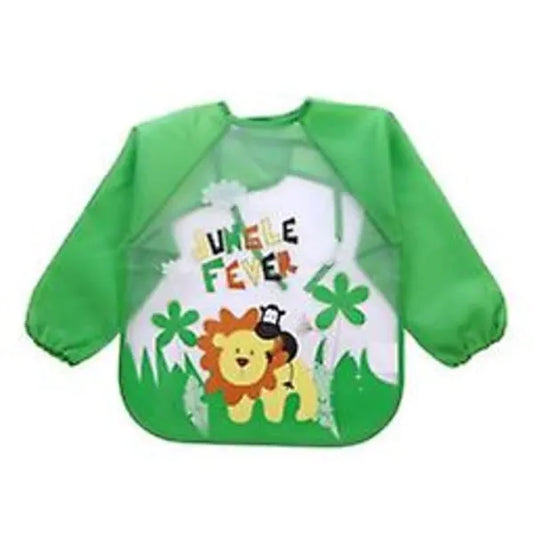 pcs bibs with sleeves, waterproof long sleeve bibs, unisex, for toddlers - Image 2