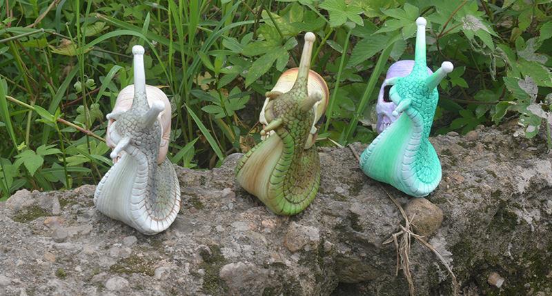 1-Pack Skeleton Snail Skull Sculpture Gothic Garden Home Decor, ZQKLA - Image 4