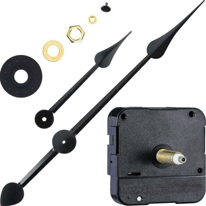 High Torque Clock Motor, Long Shaft and 7-Inch Spade Hands