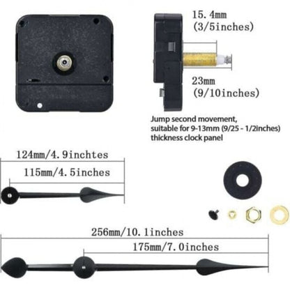 High Torque Clock Motor, Long Shaft and 7-Inch Spade Hands - Image 2