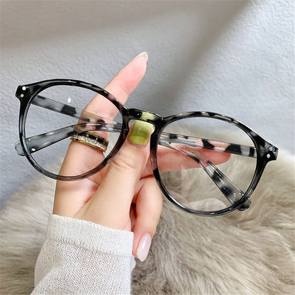 Brown Black Leopard Print Anti Blue Light Glasses Women Men Computer Glasses leopard print