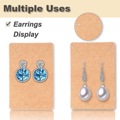 480pcs earring cards with plastic bag earring display cards for earring necklace display jewelry packaging - Image 3