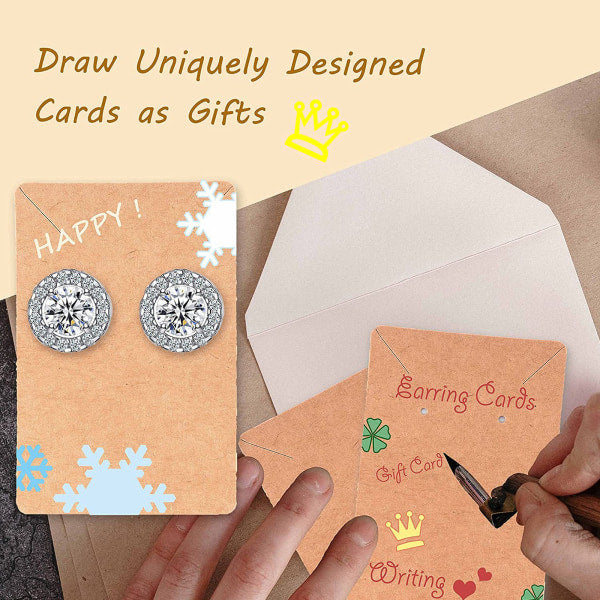 480pcs earring cards with plastic bag earring display cards for earring necklace display jewelry packaging - Image 5