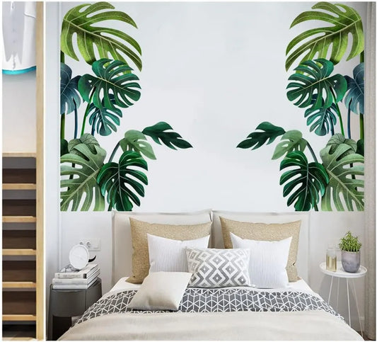 Green Plant Wall Sticker Tropical Wall Sticker, Plant Stickers, DIY - Image 2