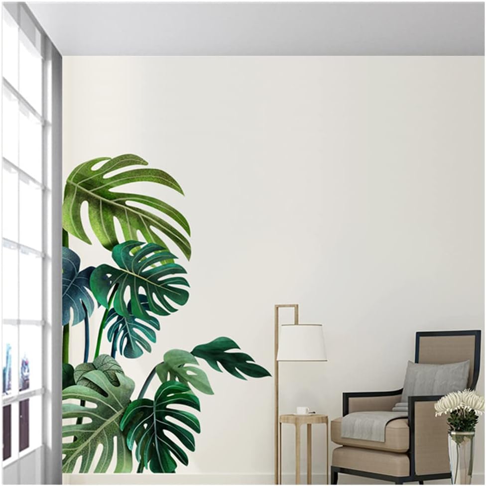 Green Plant Wall Sticker Tropical Wall Sticker, Plant Stickers, DIY - Image 3