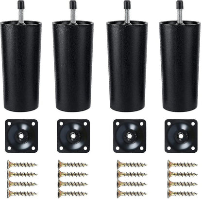 Plastic Sofa Legs, 4-Pack Replacement Sofa Legs Furniture Legs with Mounting Plates—yux