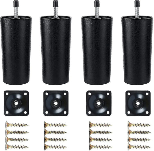 Plastic Sofa Legs, 4-Pack Replacement Sofa Legs Furniture Legs with Mounting Plates—yux