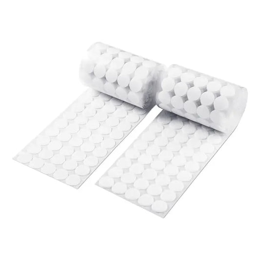 1000pcs Self-adhesive Velcro for Kids, Round, Early Education, Nylon, Self-adhesive, Die-cut, White, Silent, 10mm - Image 5