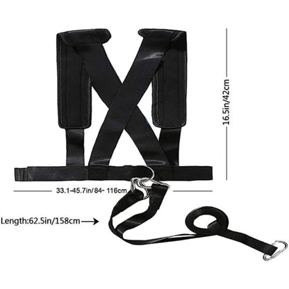 Sled Harness Tire Pull Harness Fitness Resistance Training Workout - Image 3