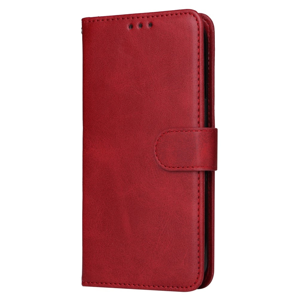SKALO Samsung A55 5G PU Leather Wallet Case - Multiple Colors Red - Image 8