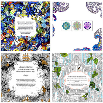 Coloring Book for Stress Relief - Adult Edition - Hand Painted Mandalas for Coloring - Image 4