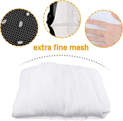 Mosquito net, large mosquito net with frame for king size bed, mosquito net for indoor and outdoor use (200 x 220 x 210 cm) - Image 4