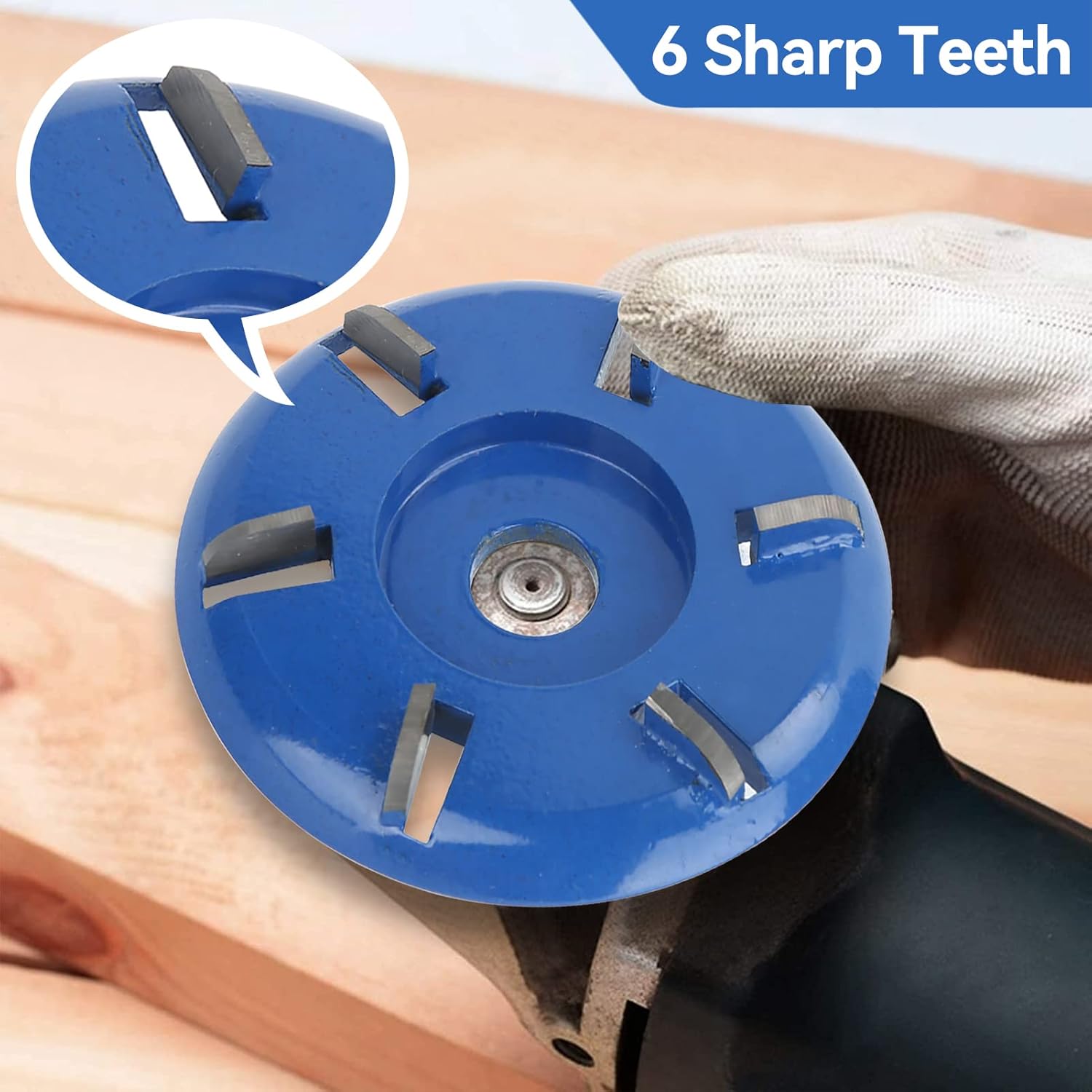 Wood router, wood milling, stump grinder angle grinder wood router 6 teeth chainsaw - Image 4