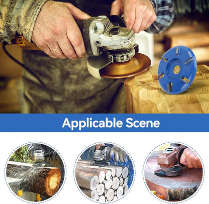 Wood router, wood milling, stump grinder angle grinder wood router 6 teeth chainsaw - Image 5