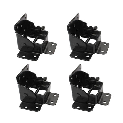 pcs Folding Table Hinge Furniture Leg Hinge Self-Locking Hinge Foldable Support Hinge Black M