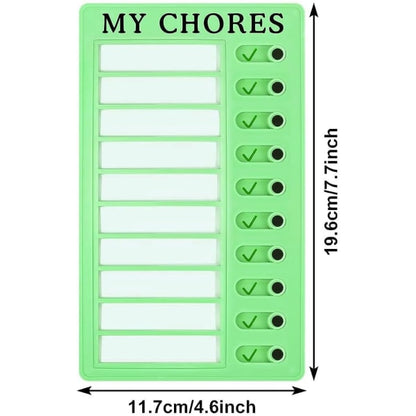 pcs checklist board - daily schedule to do list board memo - plastic chores chart with slider portable to do list for - Image 2